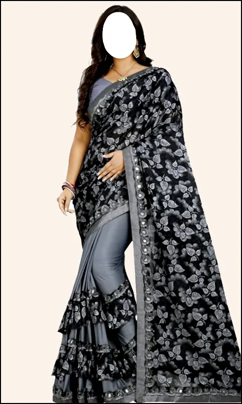 Women Fashion Ruffle Sarees | Indus Appstore | Screenshot