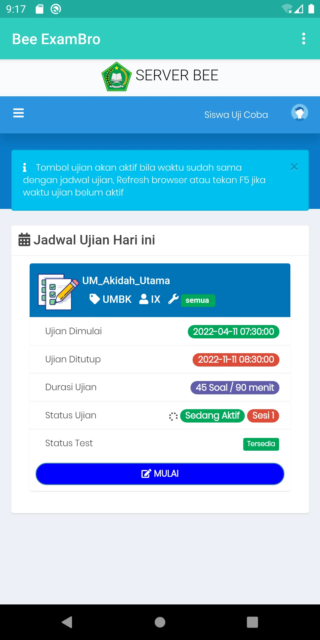 EXAMBRO CLIENT-BK | Indus Appstore | Screenshot