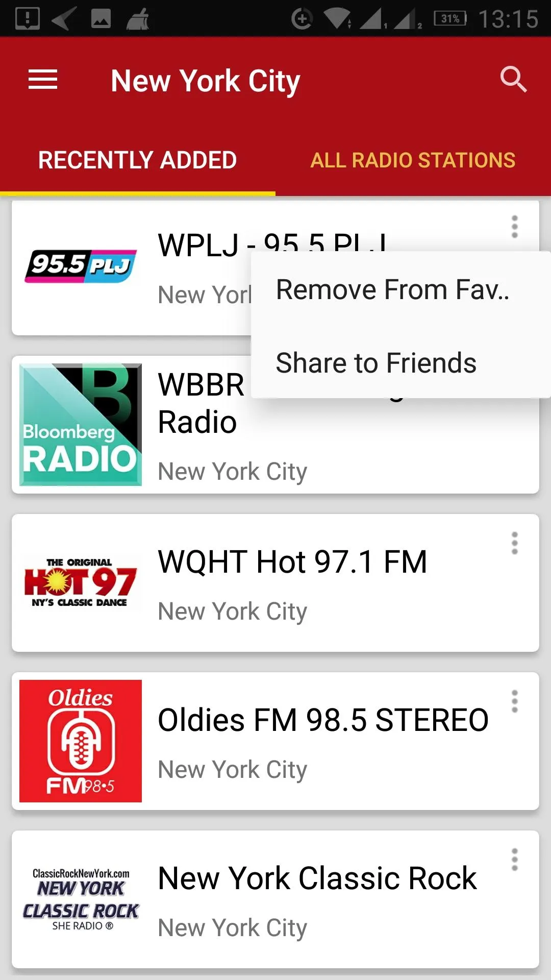 New York City Radio Stations | Indus Appstore | Screenshot