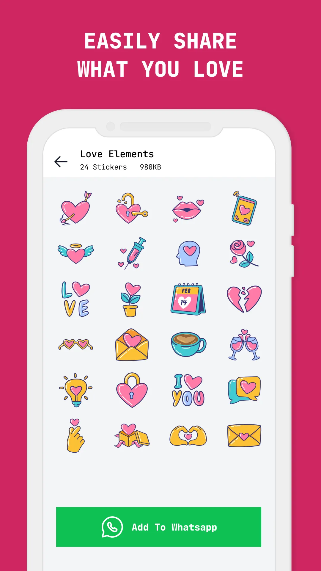 Love Stickers - WASticker | Indus Appstore | Screenshot