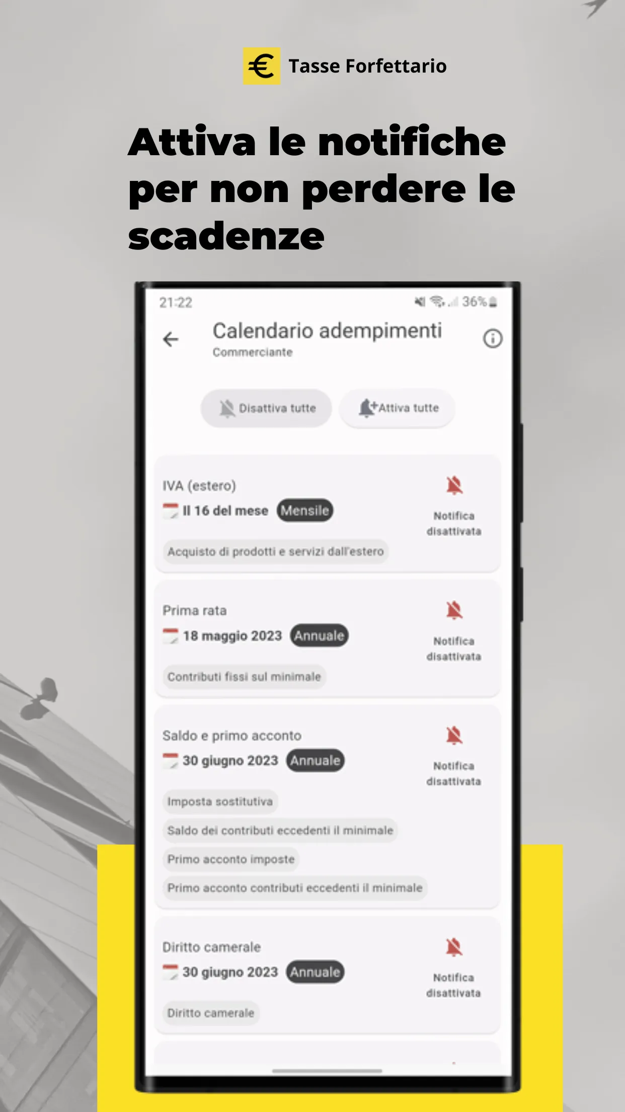 Tasse Forfettario | Indus Appstore | Screenshot