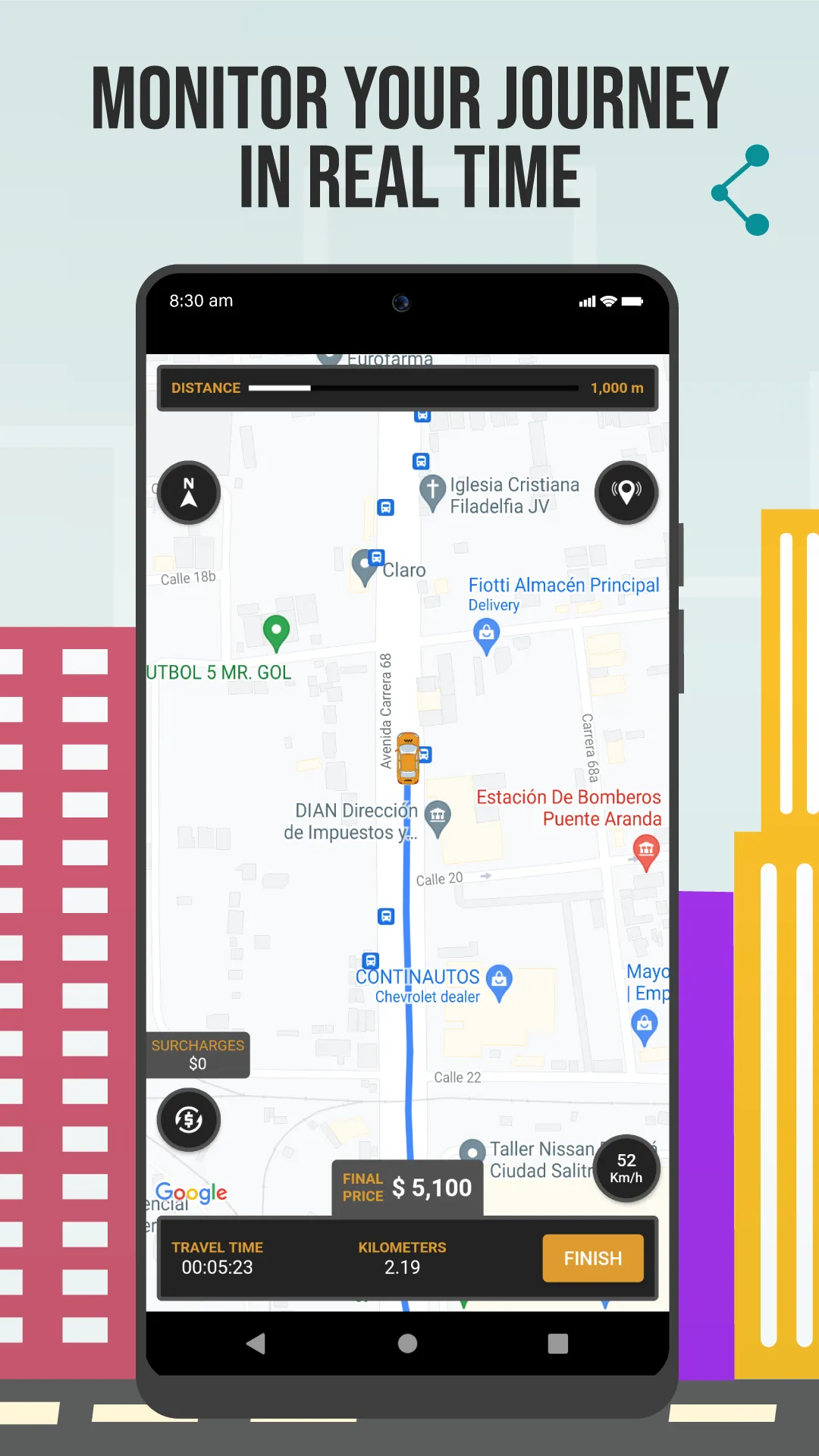 Taxi Fare GPS | Indus Appstore | Screenshot