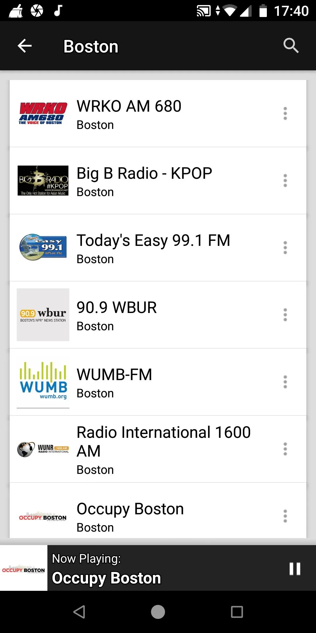 Boston Radio Stations -  USA | Indus Appstore | Screenshot