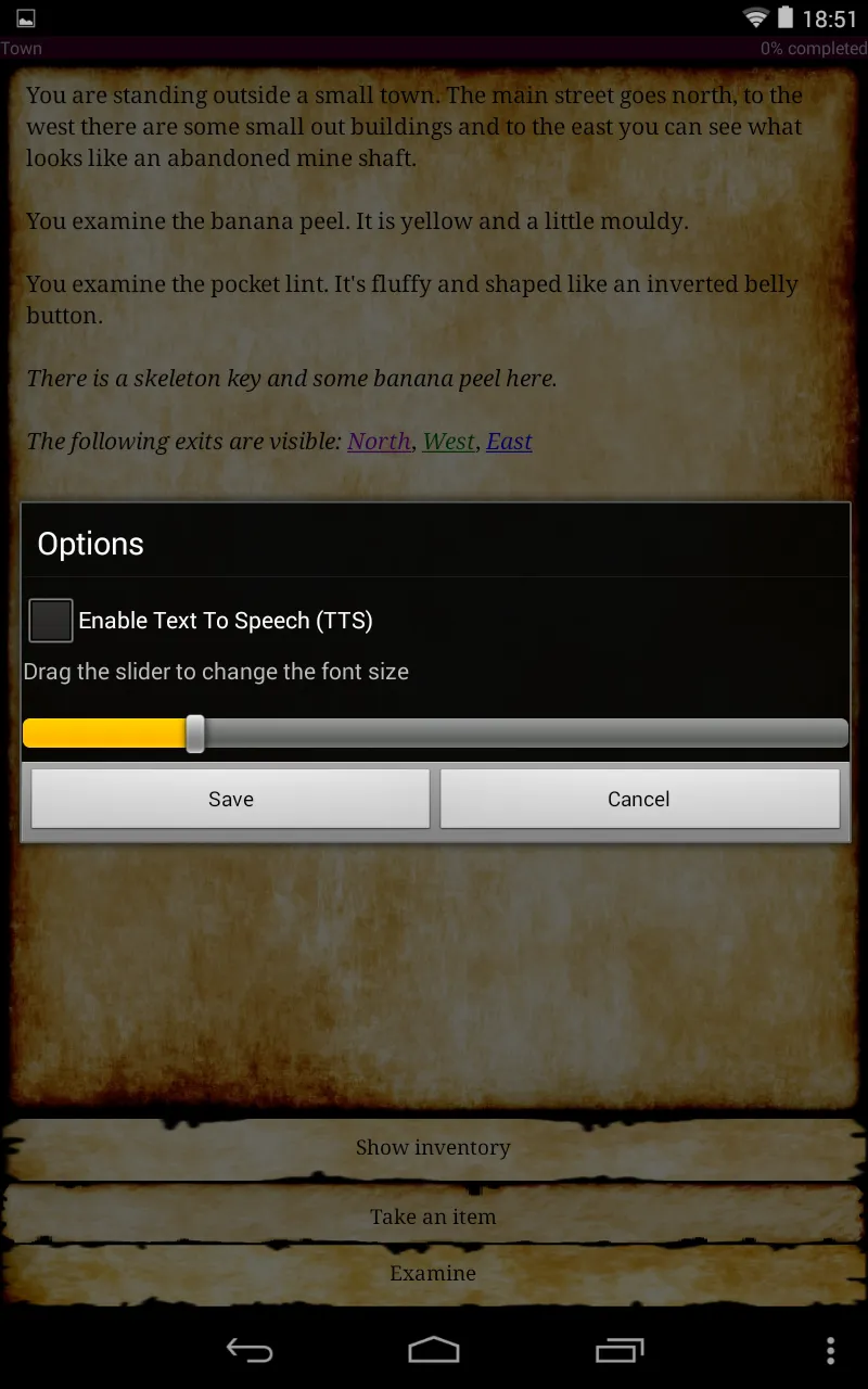 Tiny Text Adventure | Indus Appstore | Screenshot