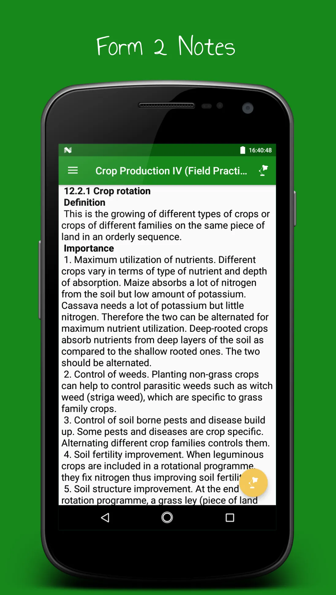 Agriculture  Notes & Papers | Indus Appstore | Screenshot