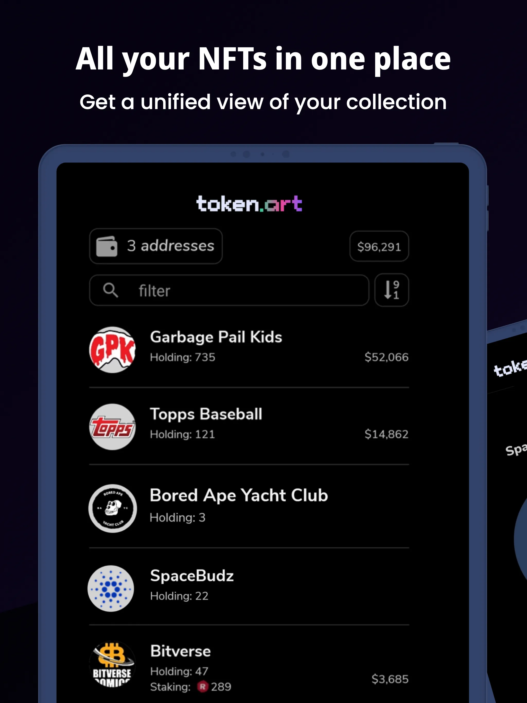 token.art: NFT Wallet Viewer | Indus Appstore | Screenshot