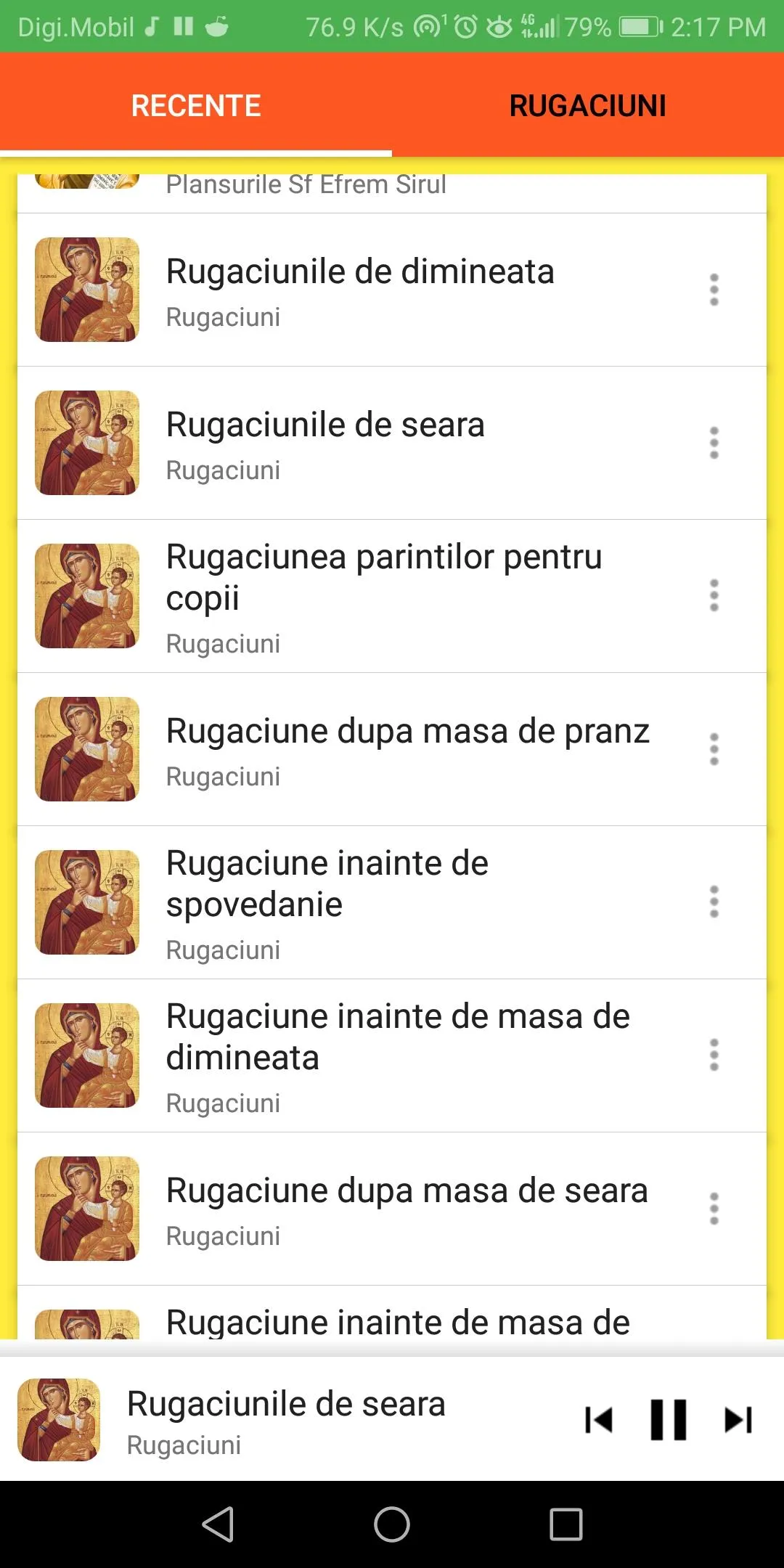 Rugaciuni Audio Ortodoxe | Indus Appstore | Screenshot