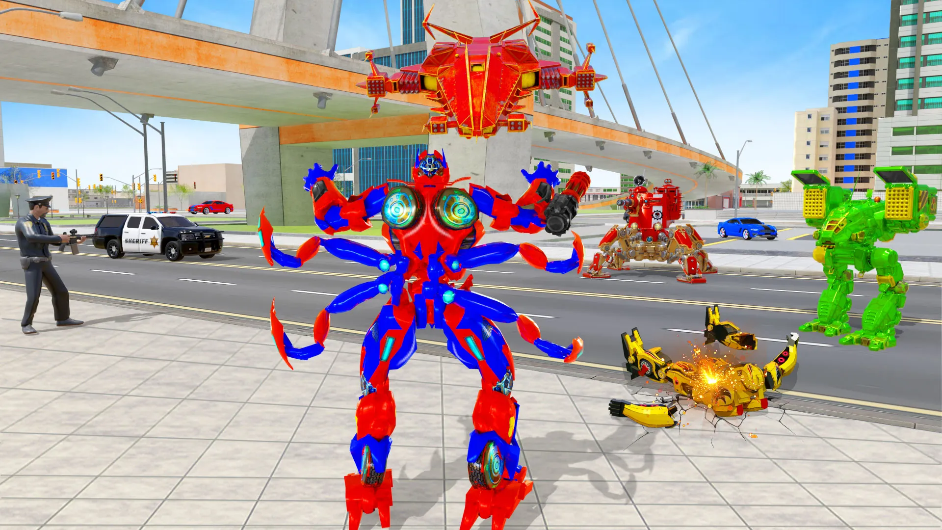 Spider Robot Car Driving Games | Indus Appstore | Screenshot