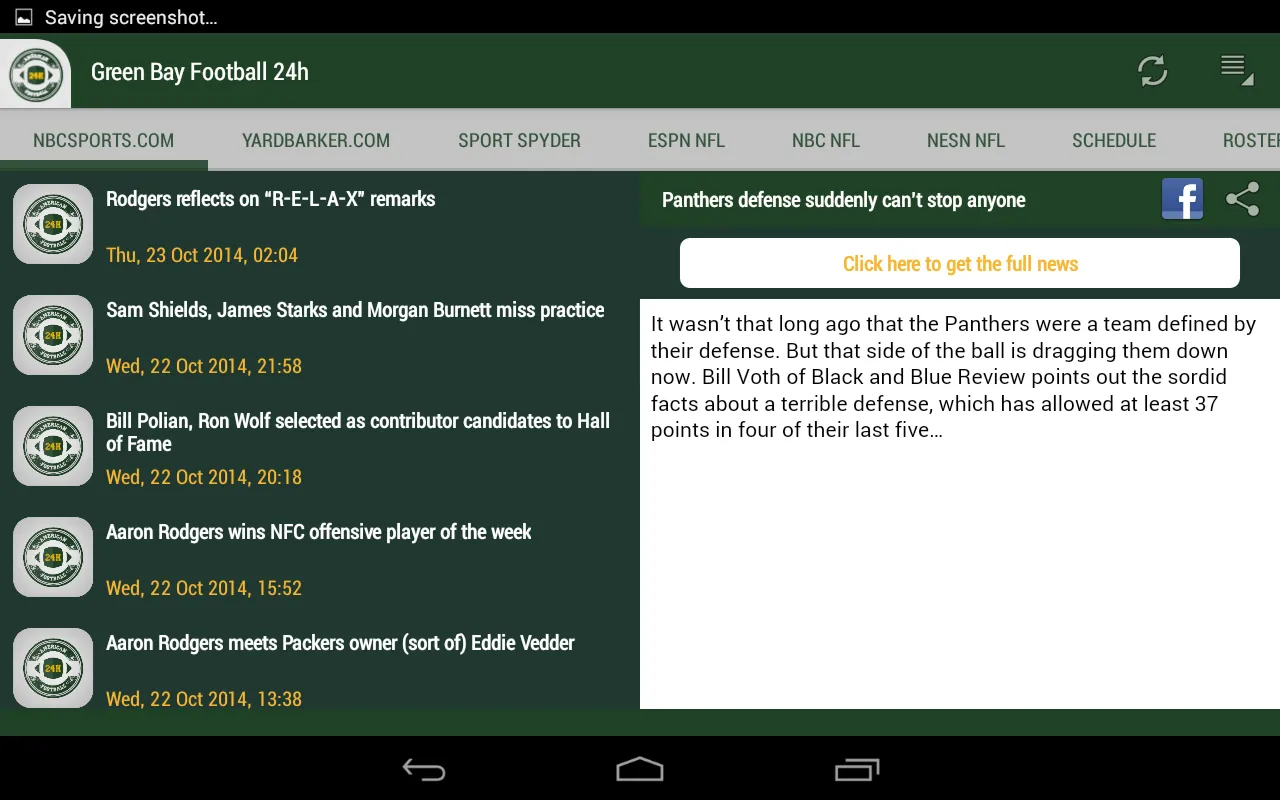 Green Bay Football 24h | Indus Appstore | Screenshot