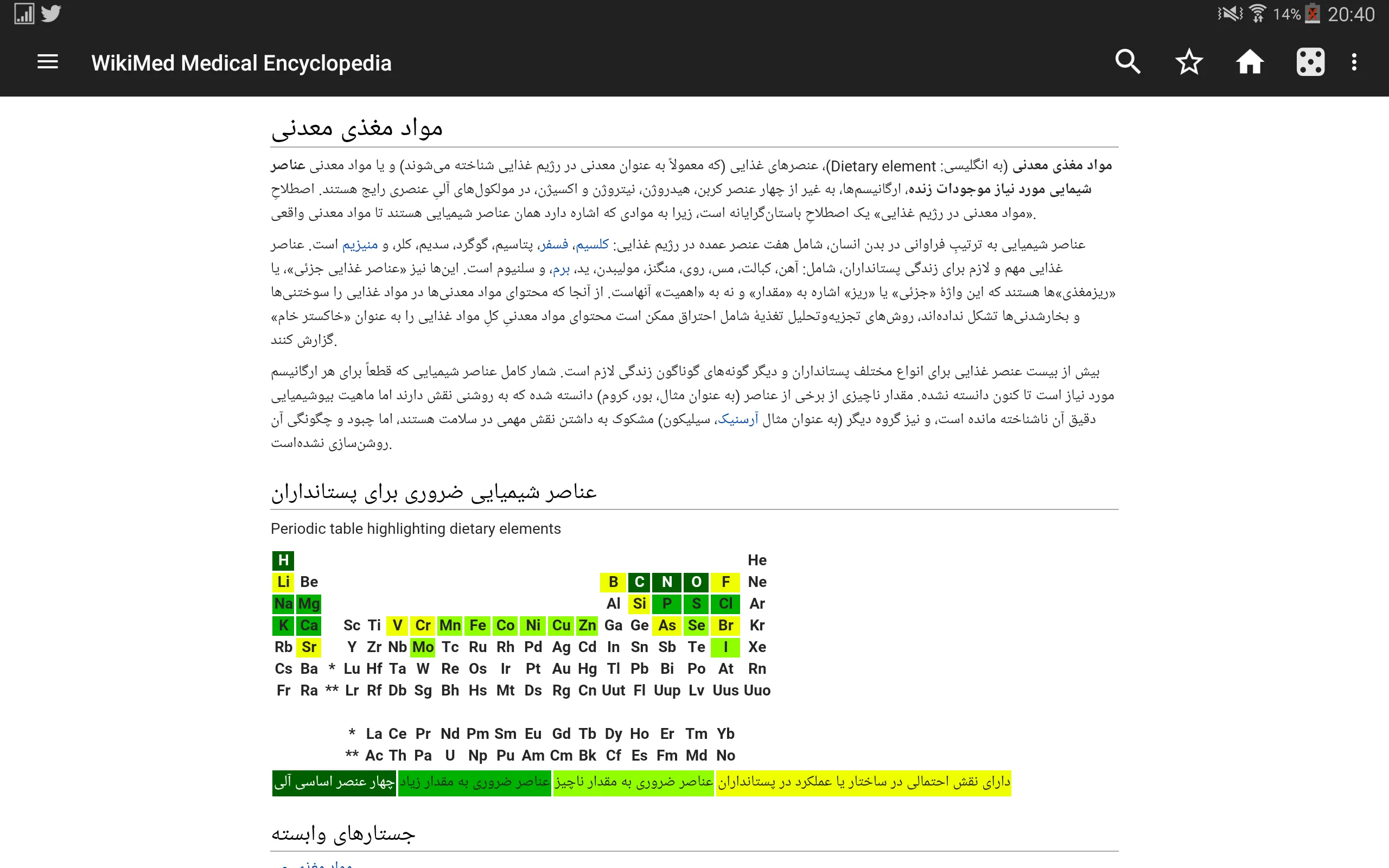 ویکی‌پدیای پزشکی آفلاین | Indus Appstore | Screenshot