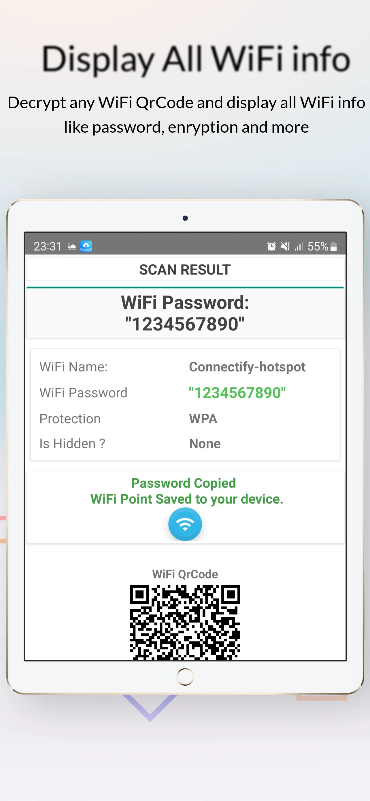 WiFi QrCode Password scanner | Indus Appstore | Screenshot