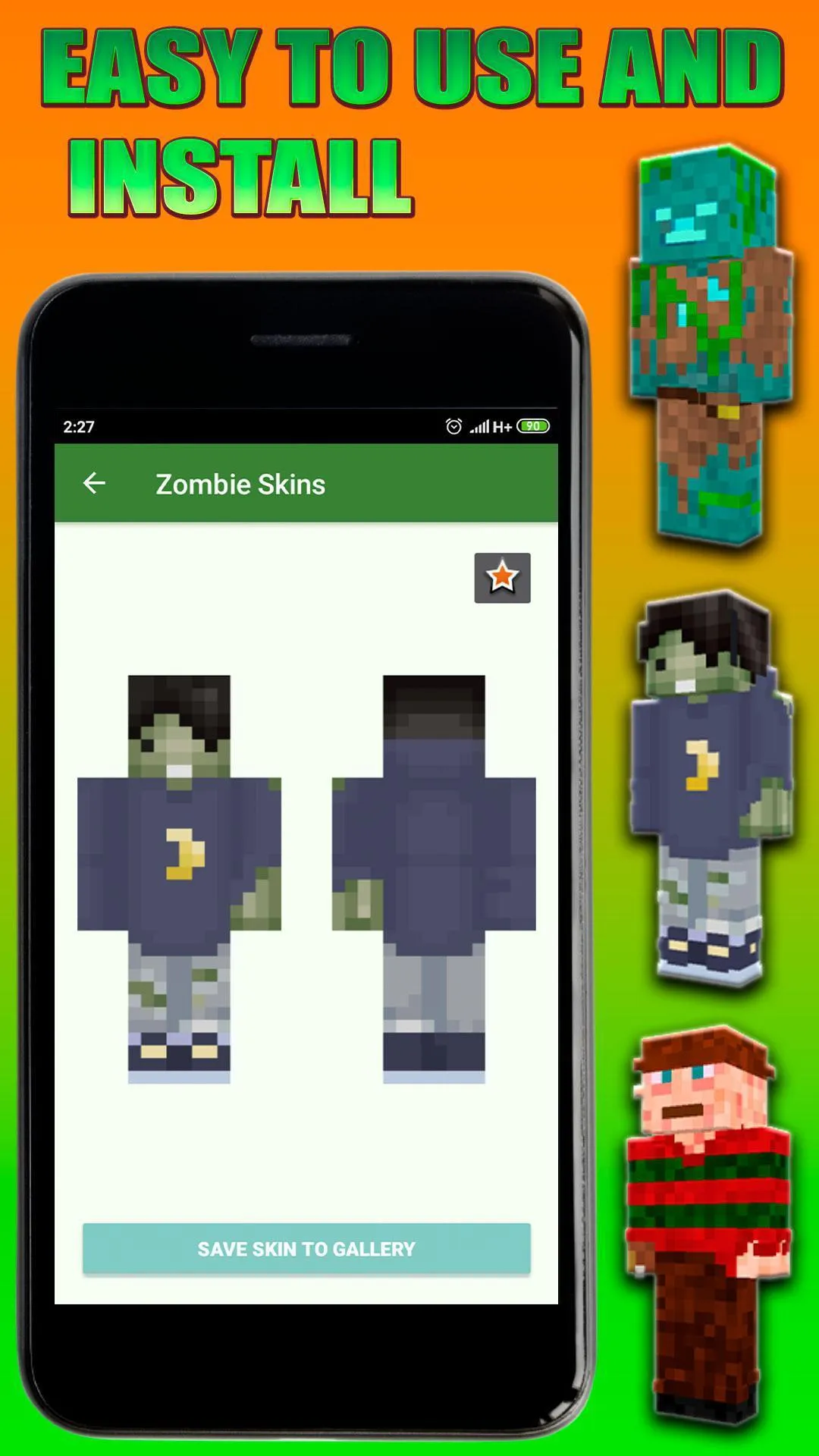 Zombie Skins for Minecraft PE | Indus Appstore | Screenshot