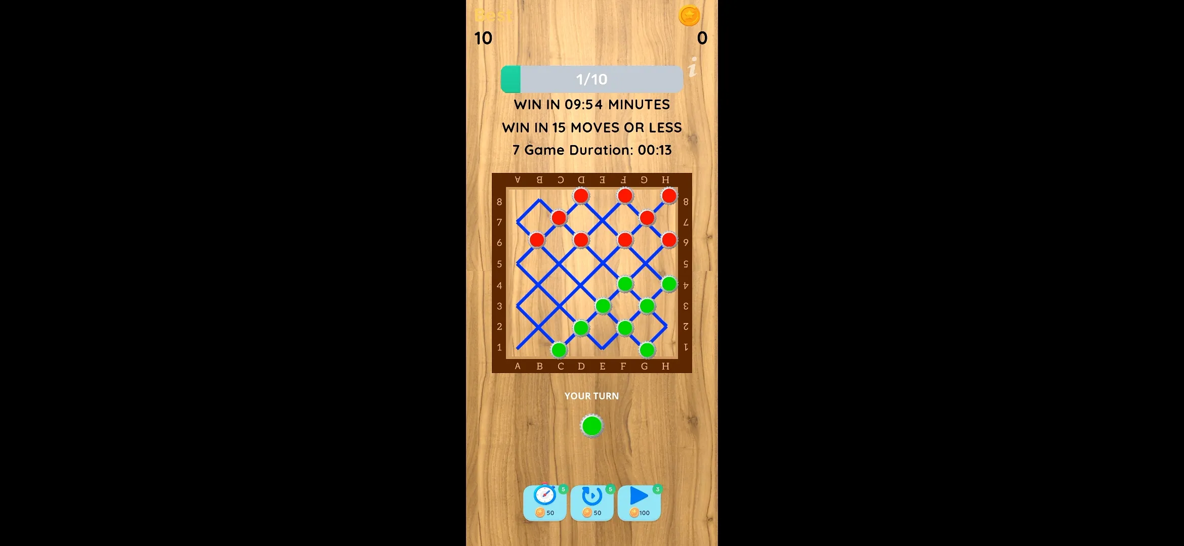 Dama - Checkers Puzzles | Indus Appstore | Screenshot