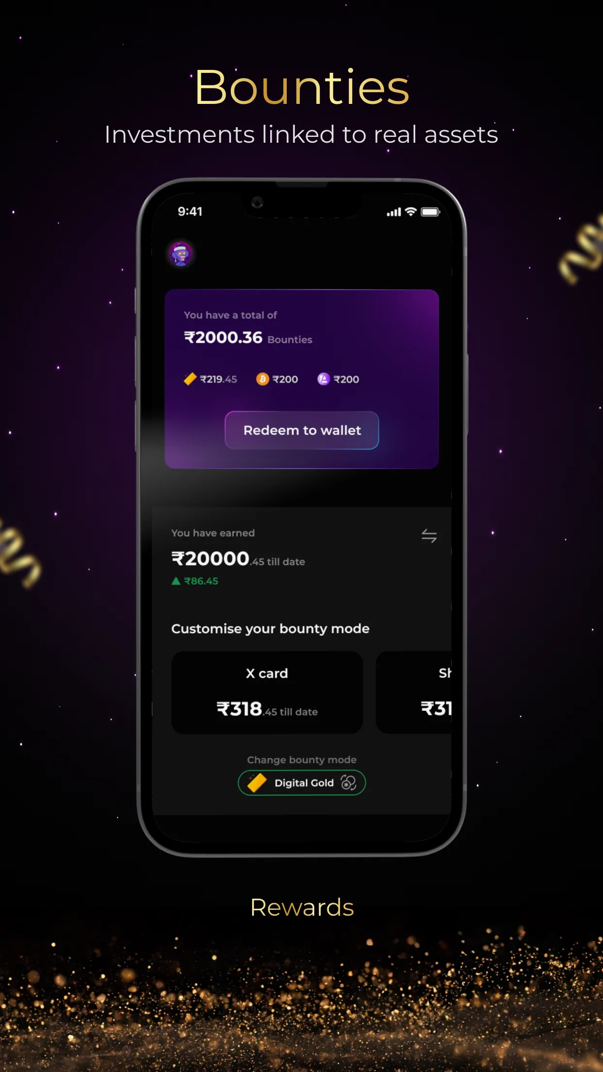 ANQ: Gold rewards on Cards | Indus Appstore | Screenshot