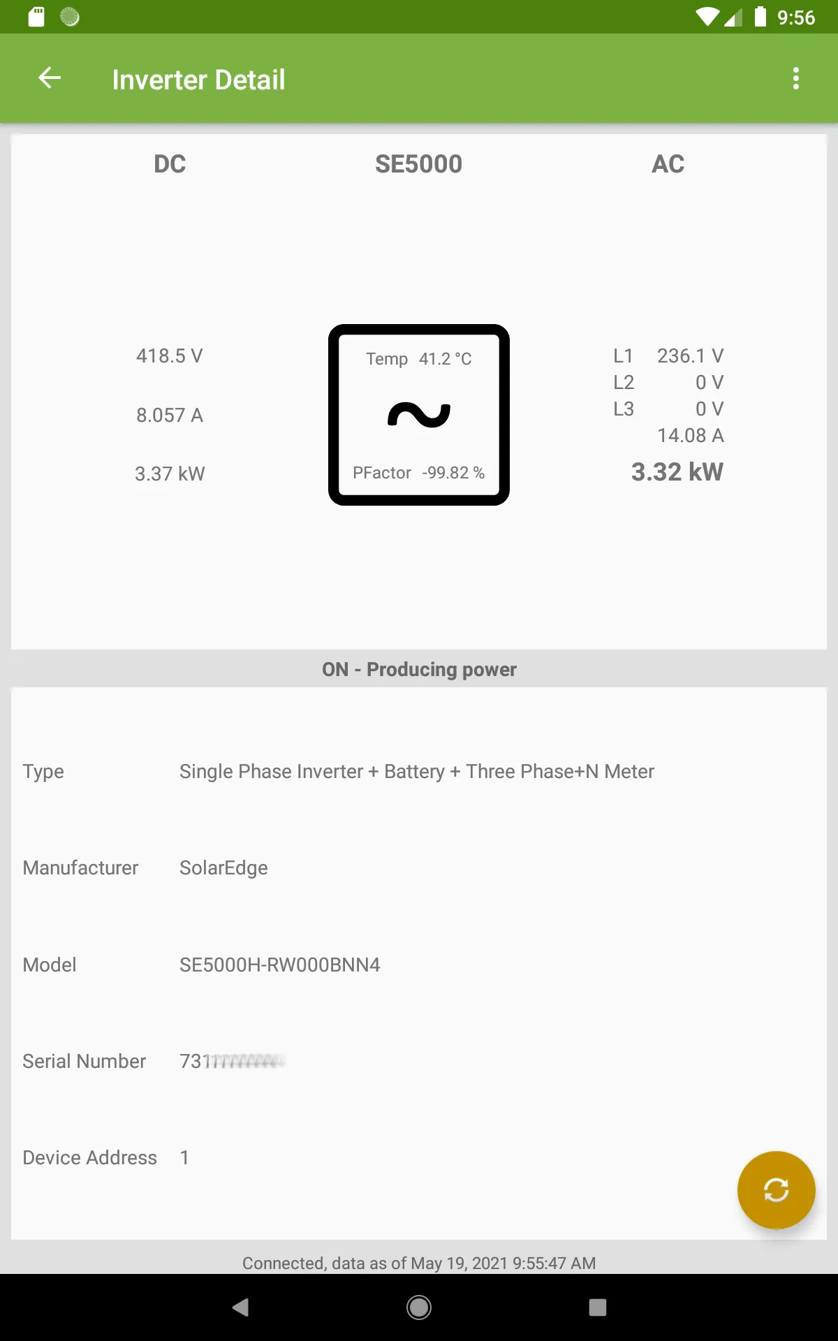 SolarMON: SolarEdge Live Data | Indus Appstore | Screenshot