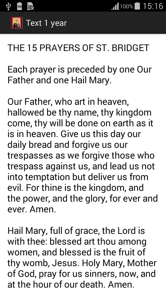 15 Prayers of St. Bridget | Indus Appstore | Screenshot