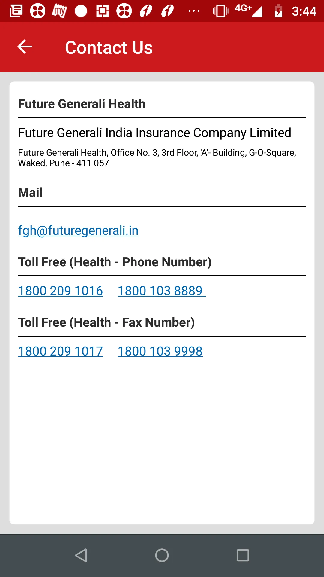 Future Generali Health | Indus Appstore | Screenshot