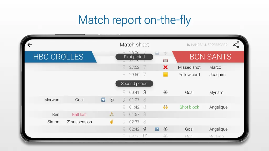 Handball Scoreboard | Indus Appstore | Screenshot