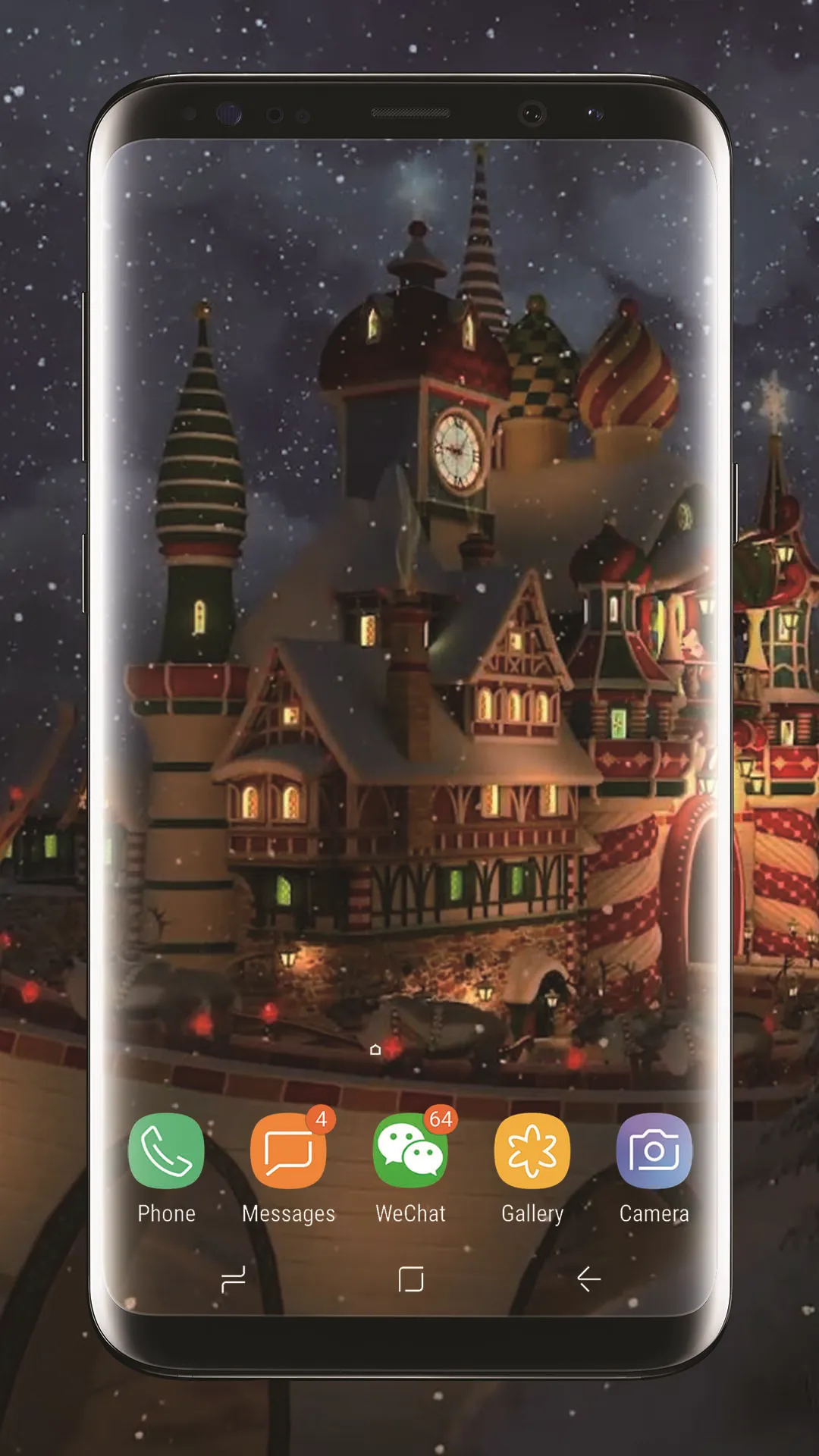 Snow Night Village Wallpaper | Indus Appstore | Screenshot