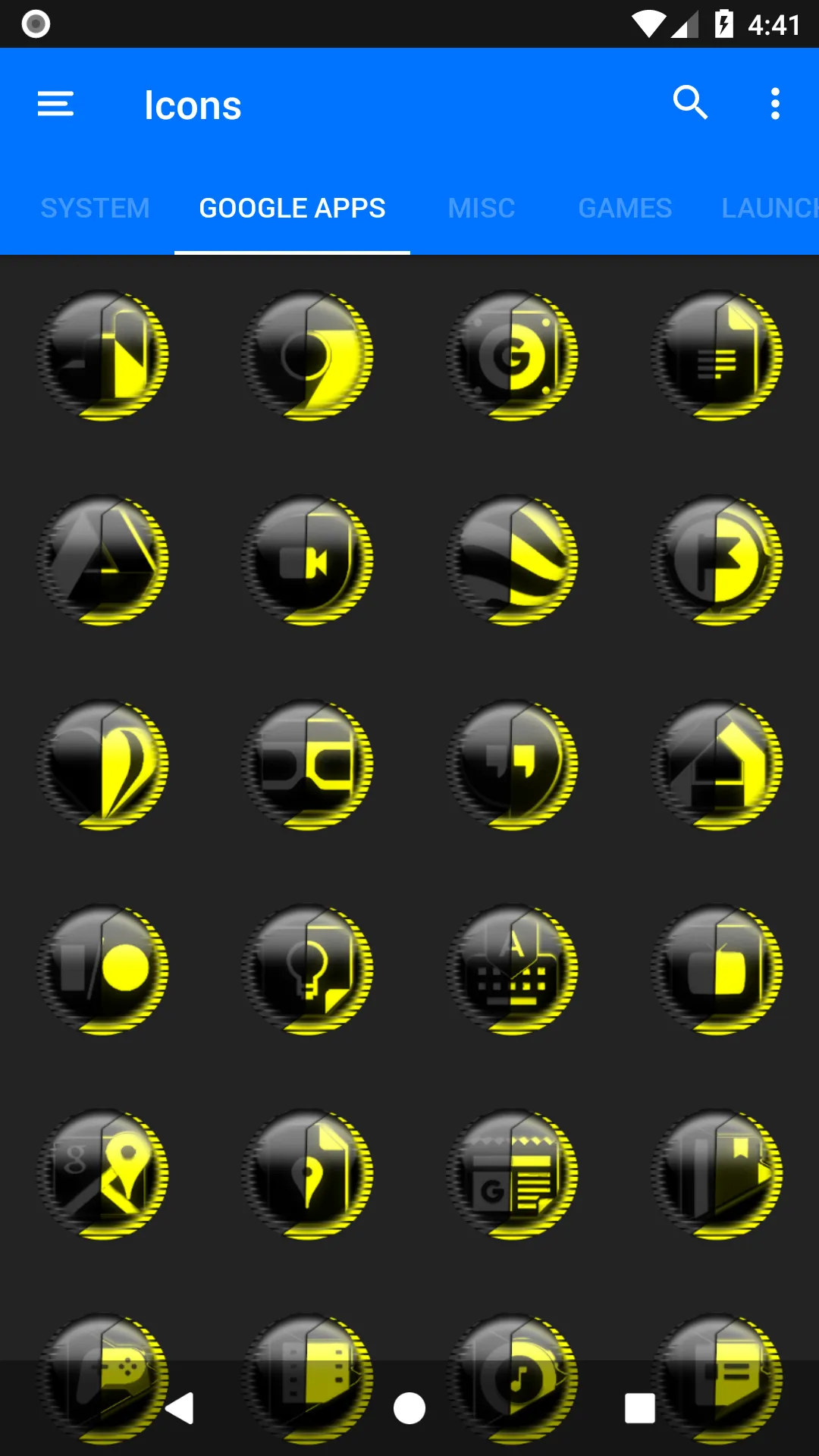 Yellow Icon Pack Style 8 | Indus Appstore | Screenshot