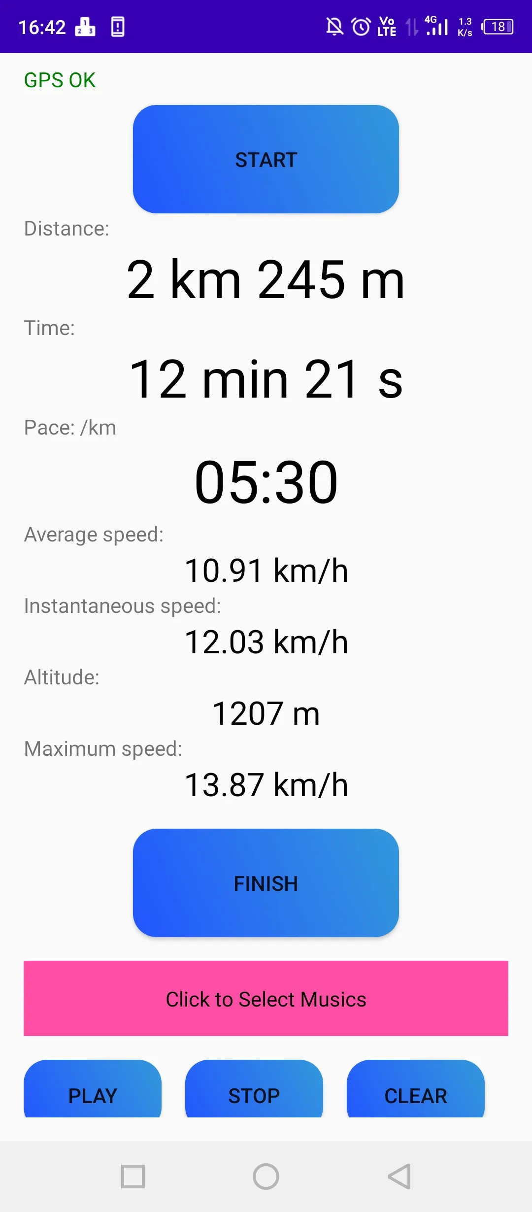 Run Sprint GPS | Indus Appstore | Screenshot