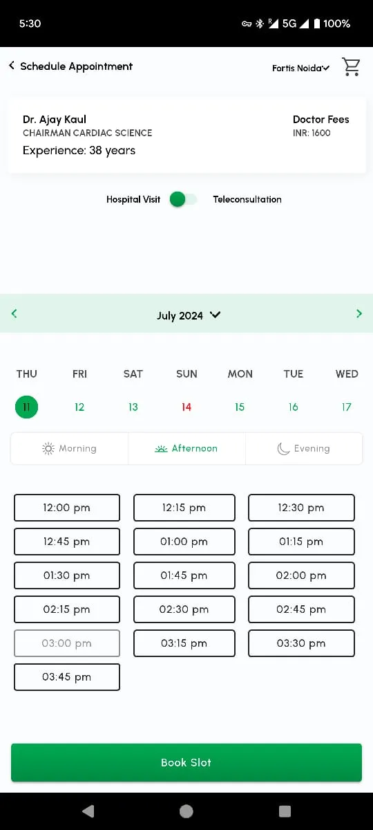 myFortis | Indus Appstore | Screenshot