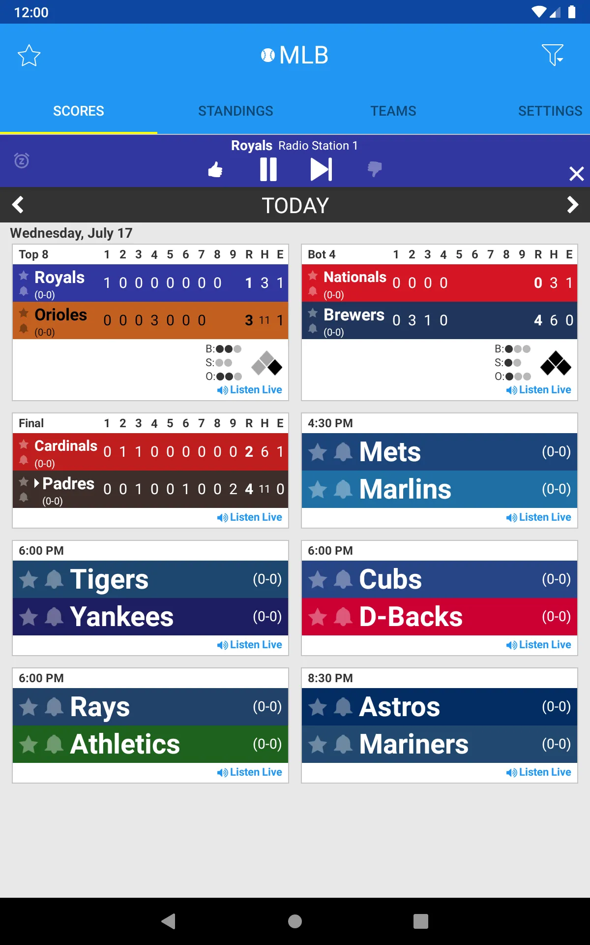 Pro Baseball Radio | Indus Appstore | Screenshot