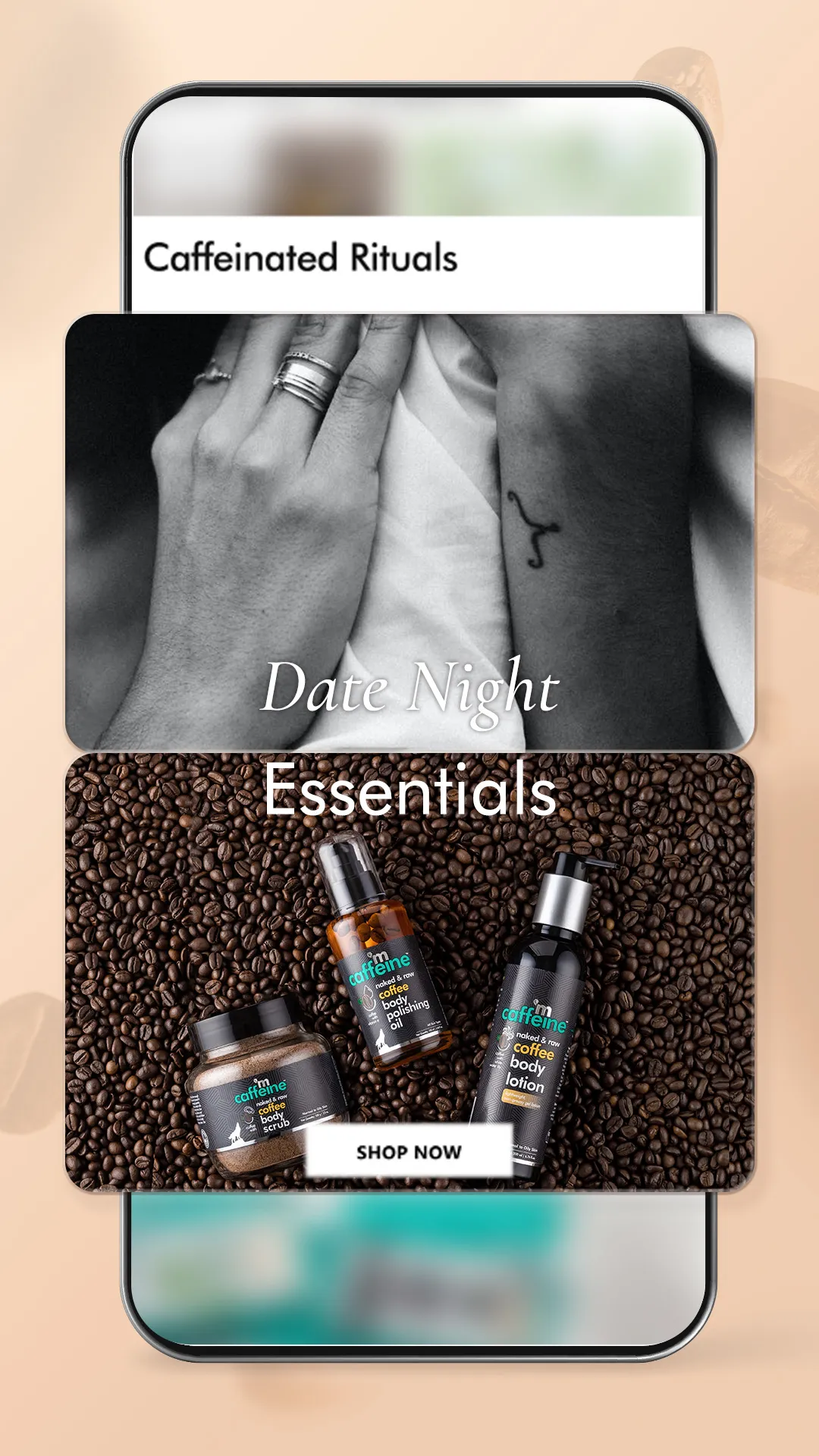 mCaffeine: Natural Skin Care | Indus Appstore | Screenshot