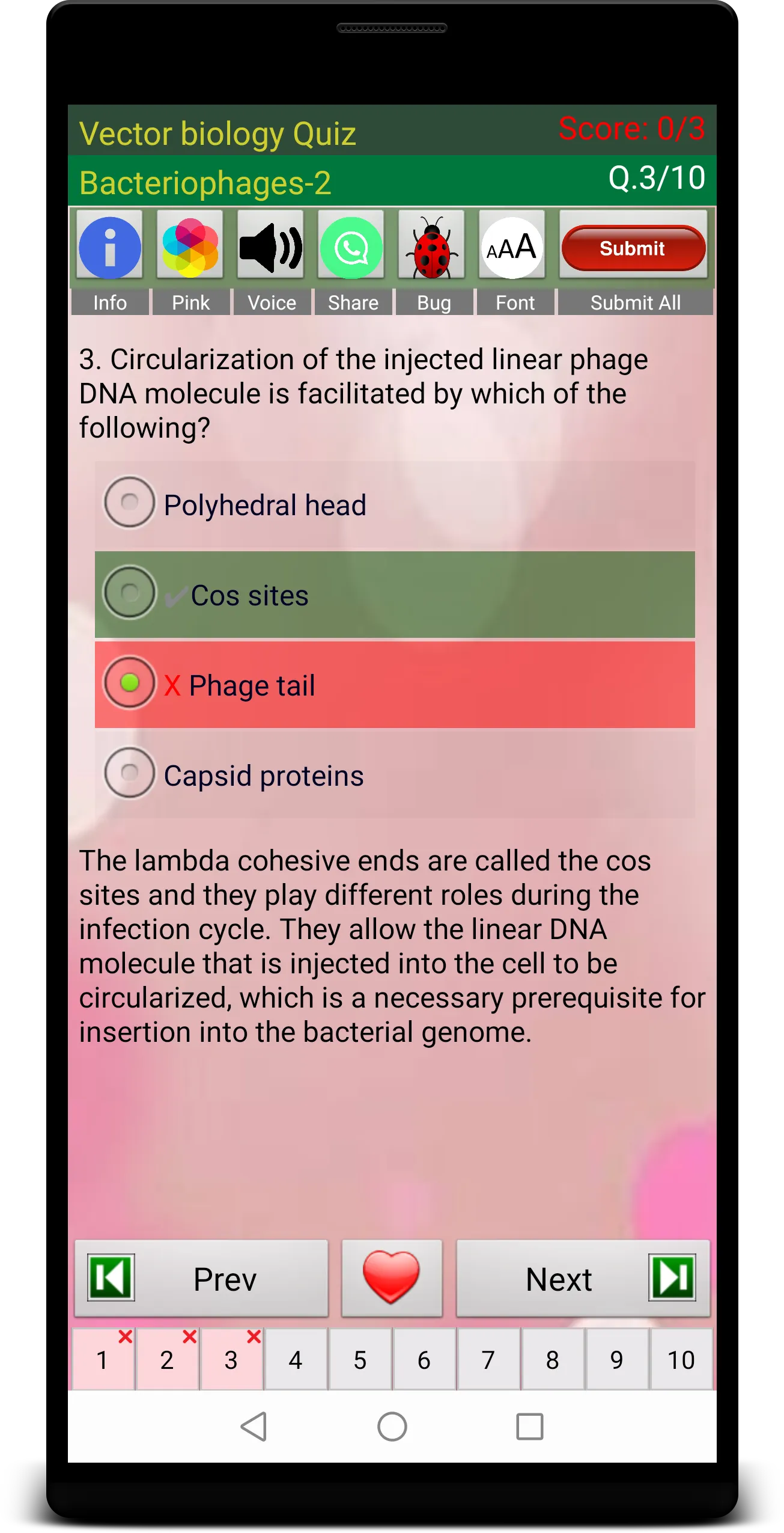 Vector Biology Quiz | Indus Appstore | Screenshot