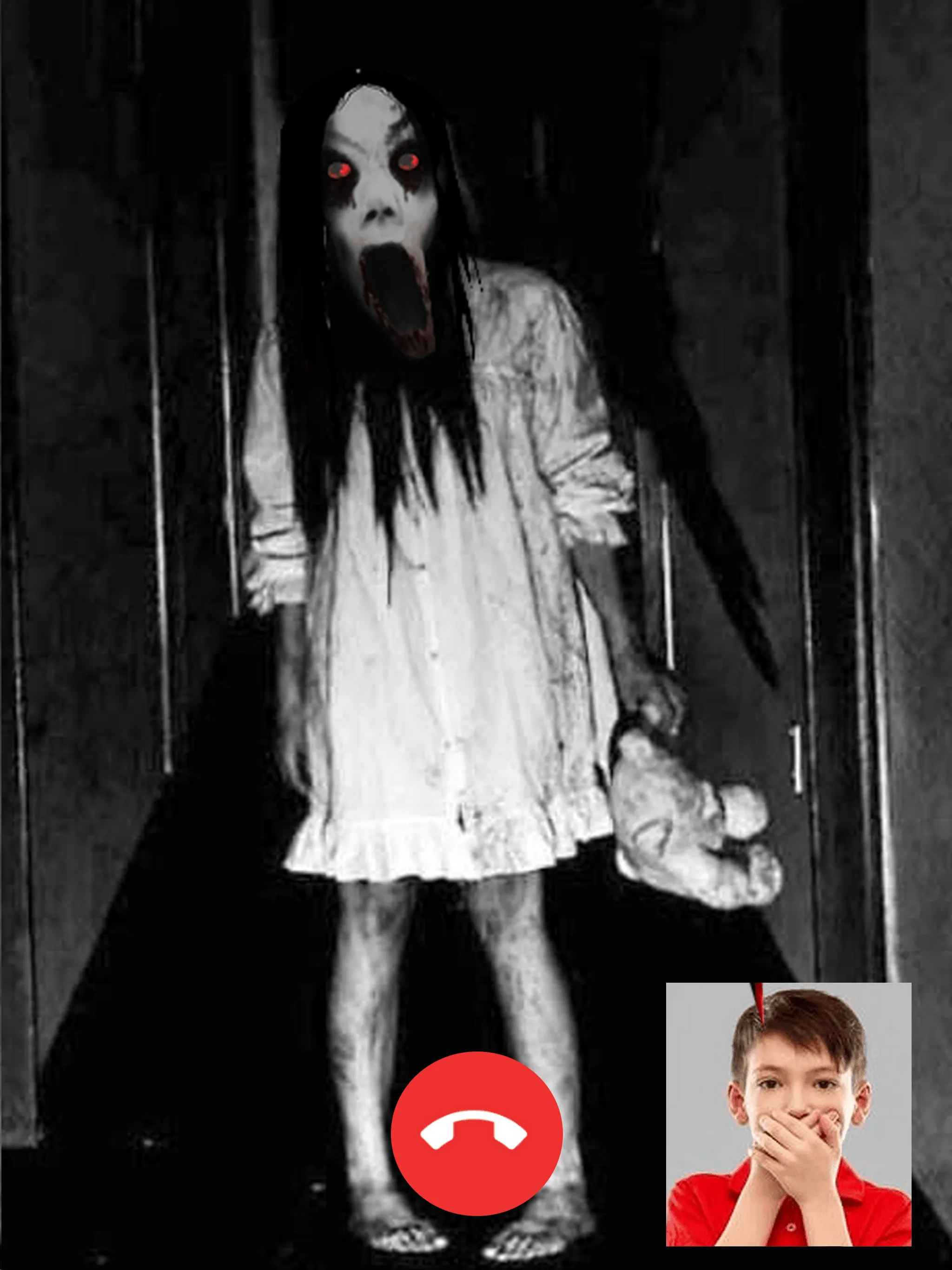 Slender Scary Ghost Call prank | Indus Appstore | Screenshot