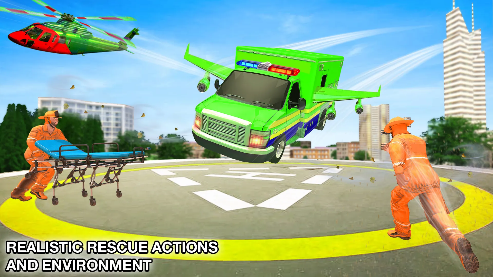 Flying Ambulance Robot Game | Indus Appstore | Screenshot