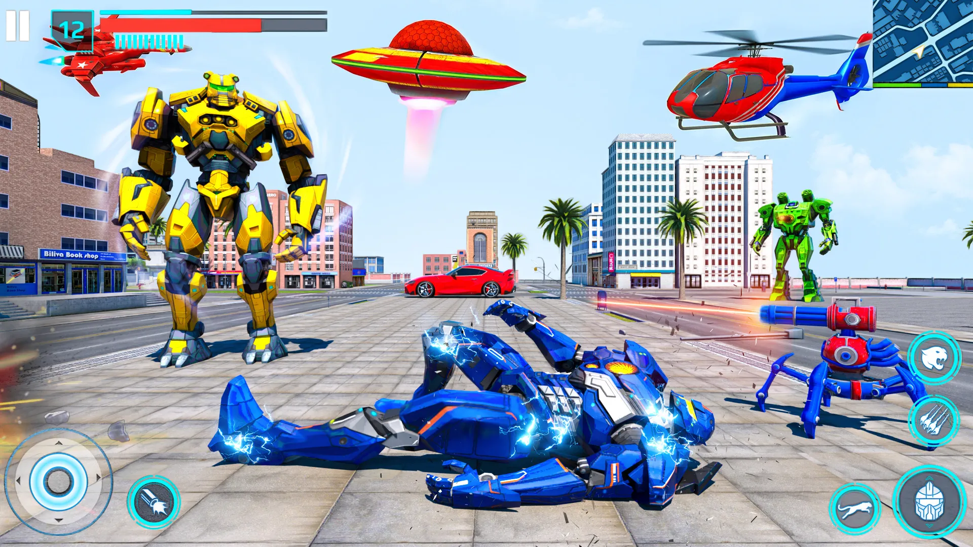 Flying Car Robot Fighting Game | Indus Appstore | Screenshot