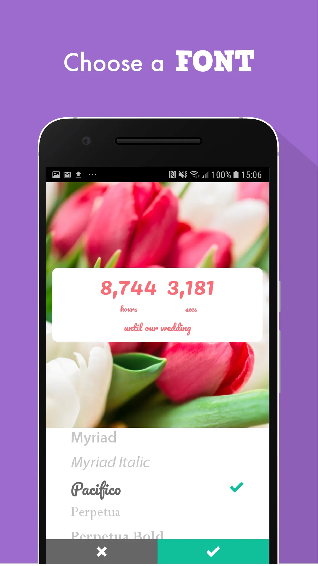 Wedding Countdown Widget | Indus Appstore | Screenshot