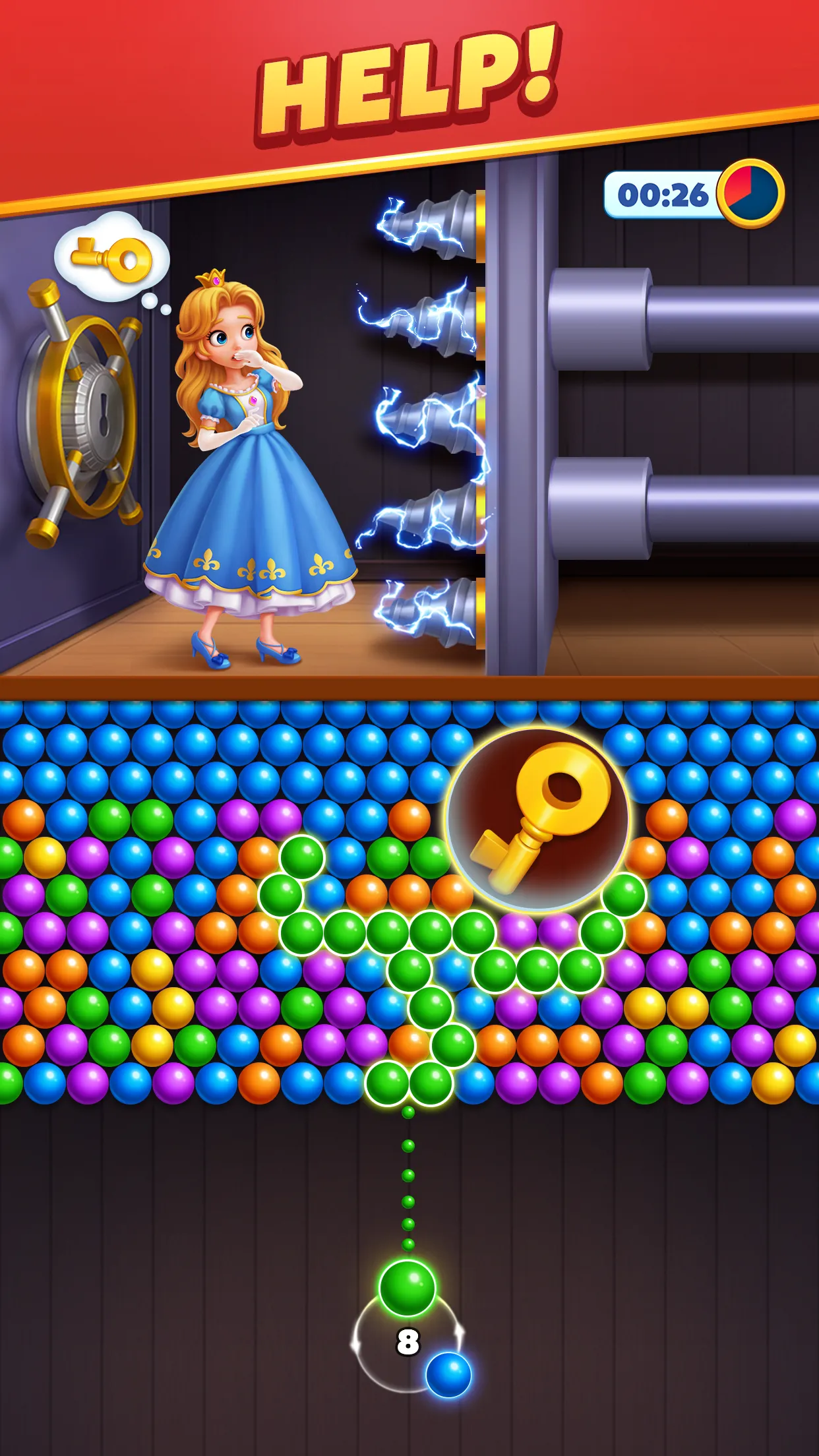 Bubble Shooter Royal Pop | Indus Appstore | Screenshot