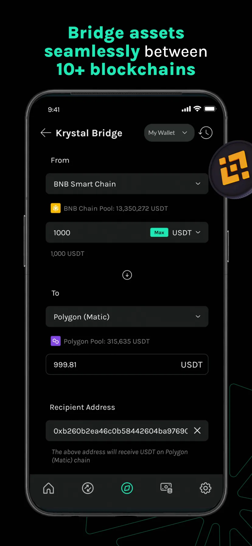 Krystal: Crypto & Web3 Wallet | Indus Appstore | Screenshot