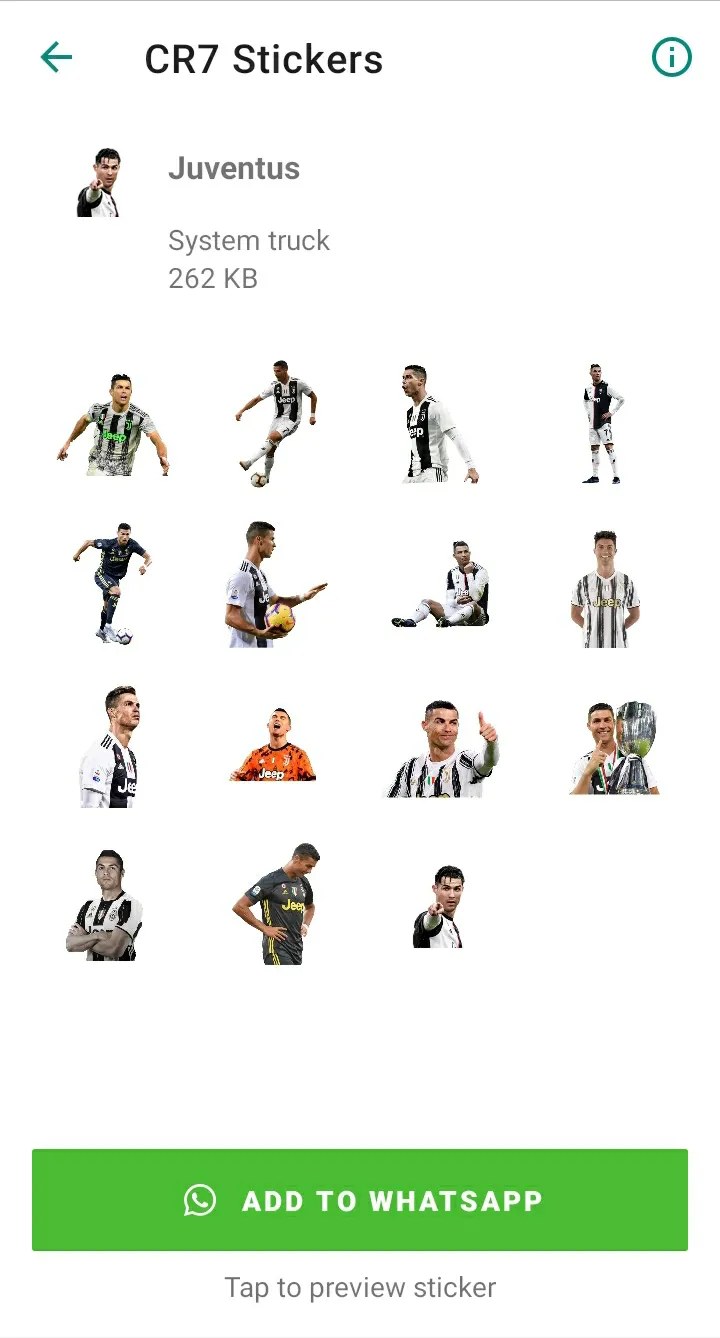 Cristiano Ronaldo Stickers | Indus Appstore | Screenshot