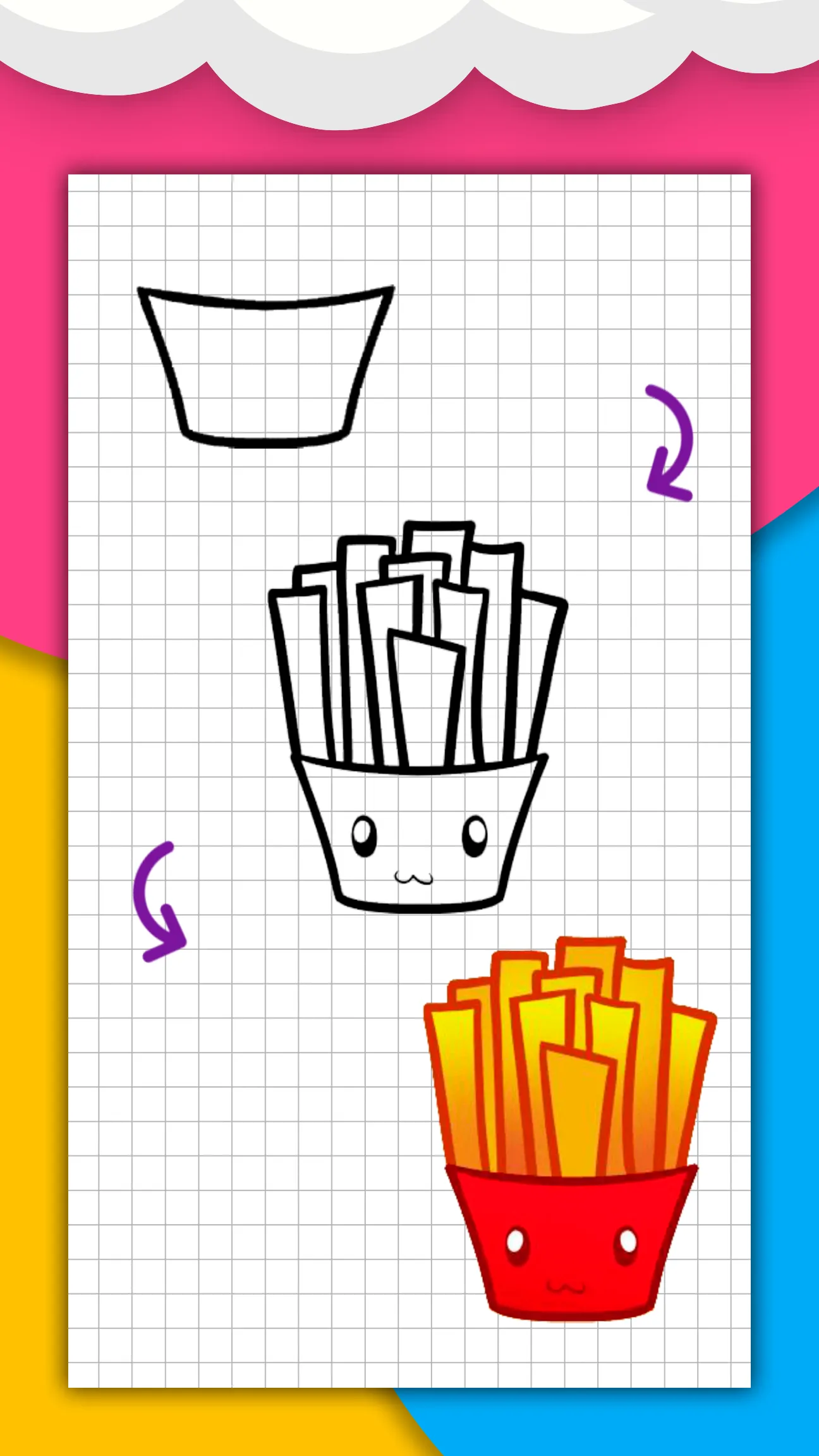 How to draw cute food by steps | Indus Appstore | Screenshot