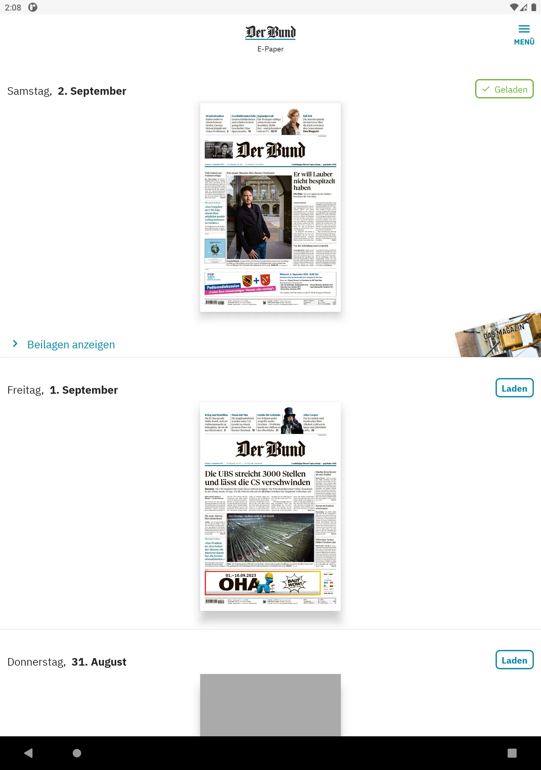 Der Bund E-Paper | Indus Appstore | Screenshot