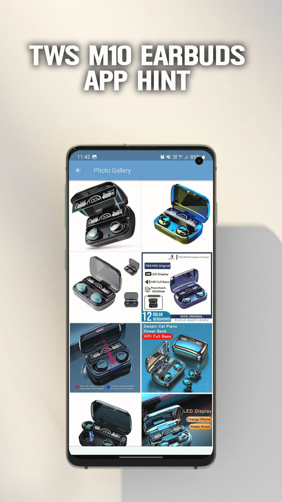 TWS M10 Earbuds App hint | Indus Appstore | Screenshot