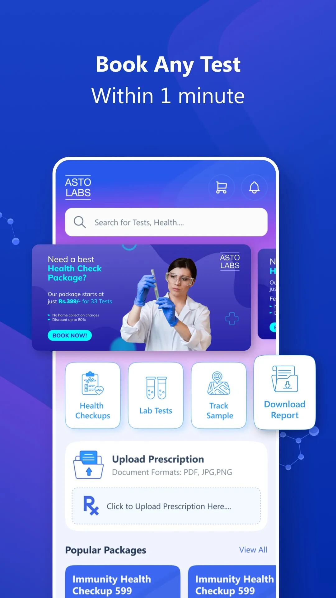 Asto Labs : Lab Test at Home | Indus Appstore | Screenshot