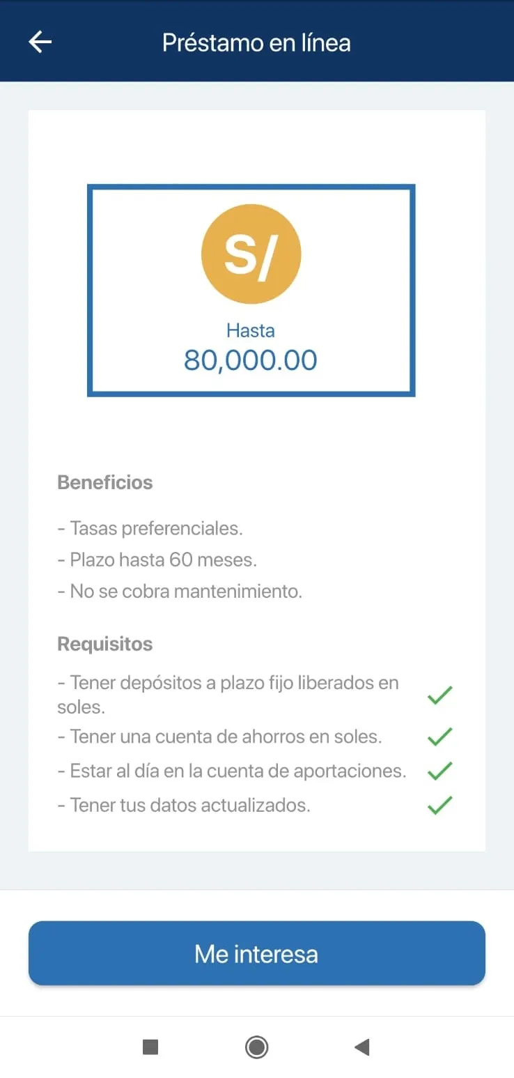 Cooperativa Pacífico Móvil | Indus Appstore | Screenshot