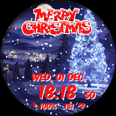 GS Christmas Watch Face | Indus Appstore | Screenshot