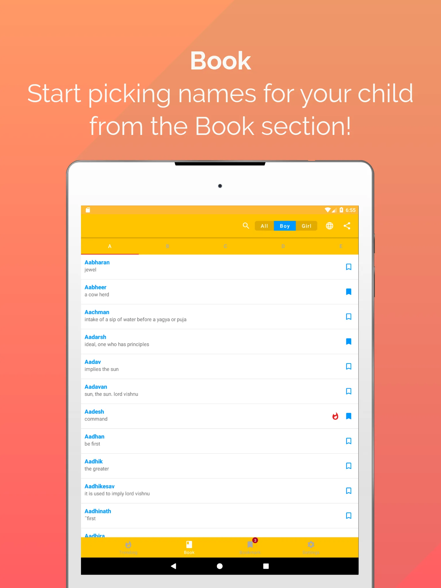 Namly - Baby Boy and Girl Name | Indus Appstore | Screenshot