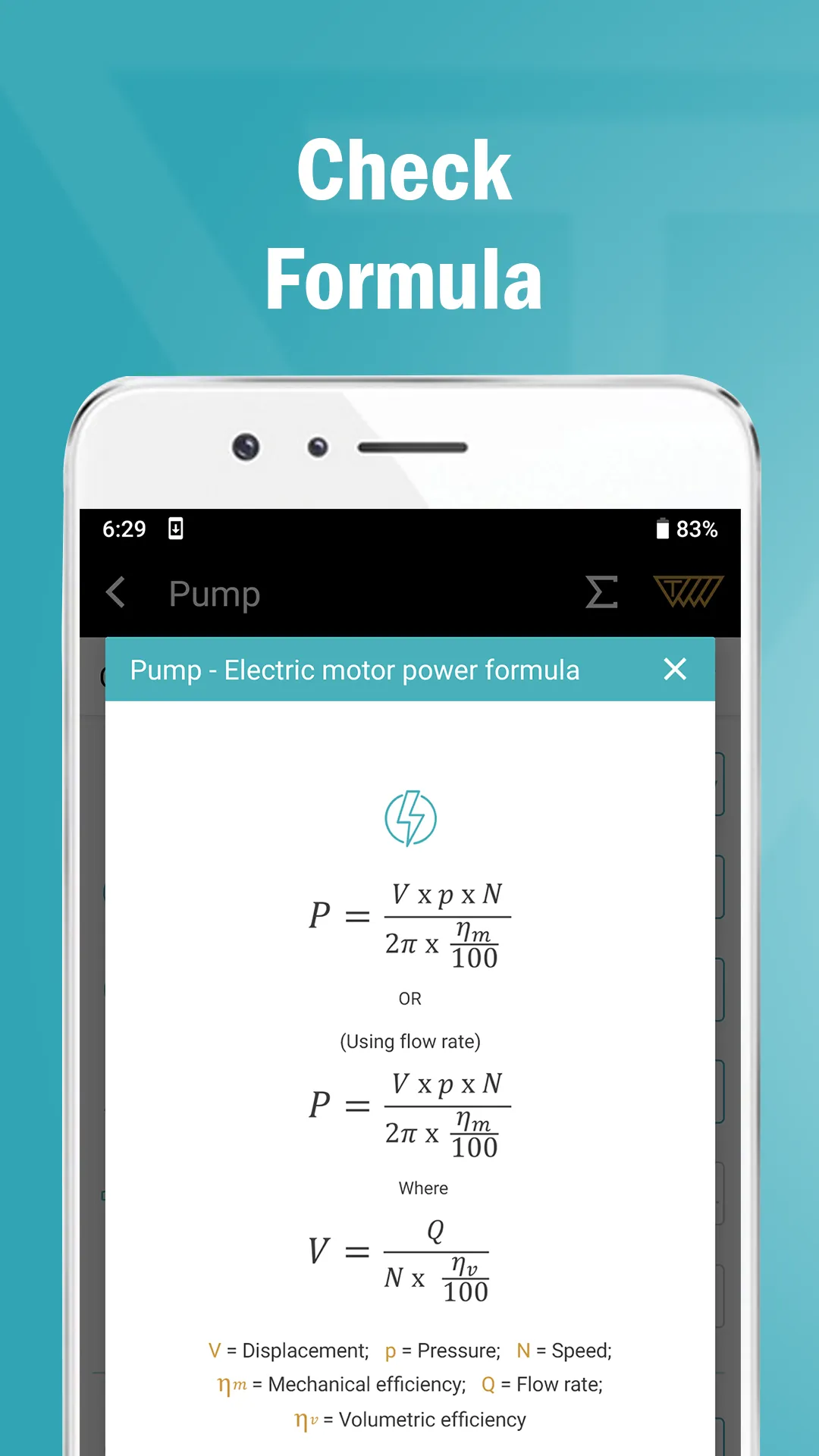 Hydraulic System Calculator | Indus Appstore | Screenshot