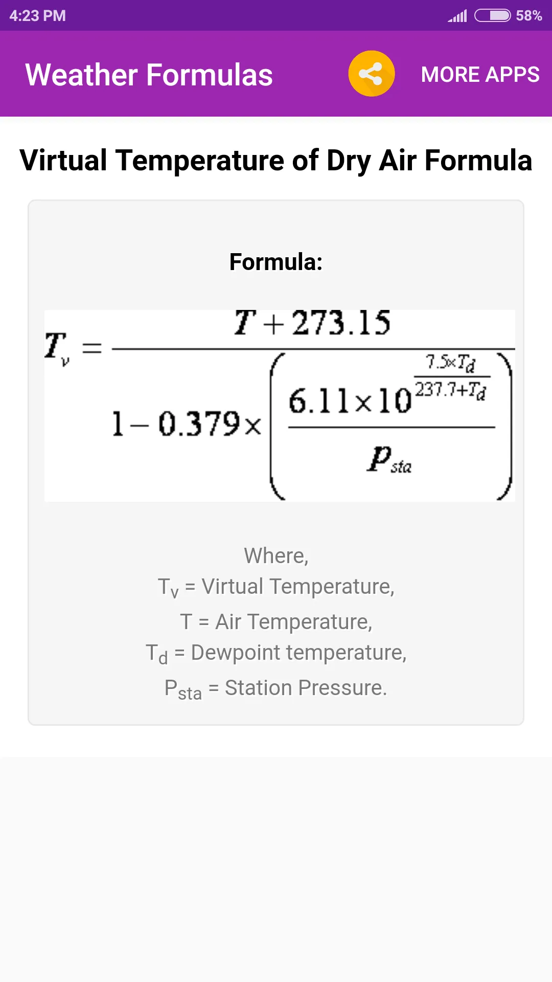 Weather Formulas | Indus Appstore | Screenshot