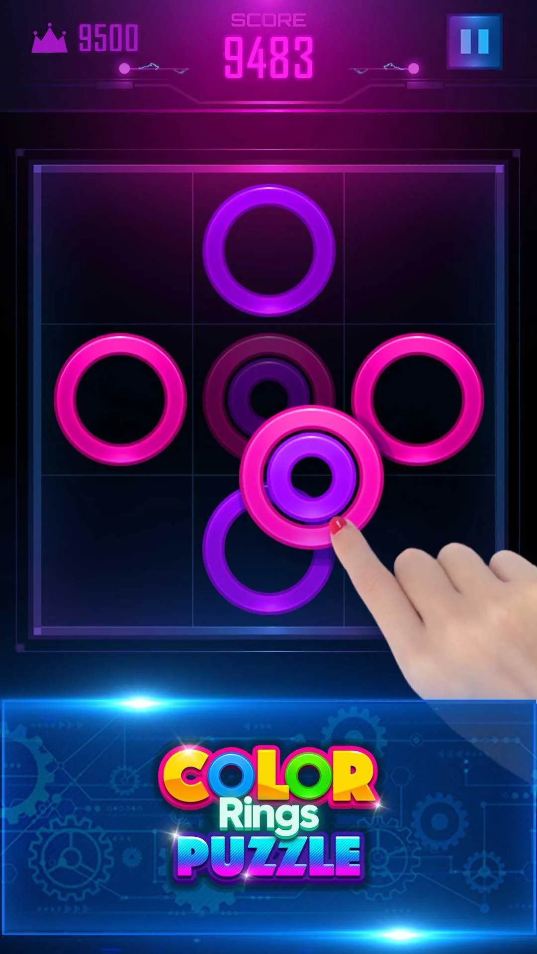 Color Rings Puzzle | Indus Appstore | Screenshot