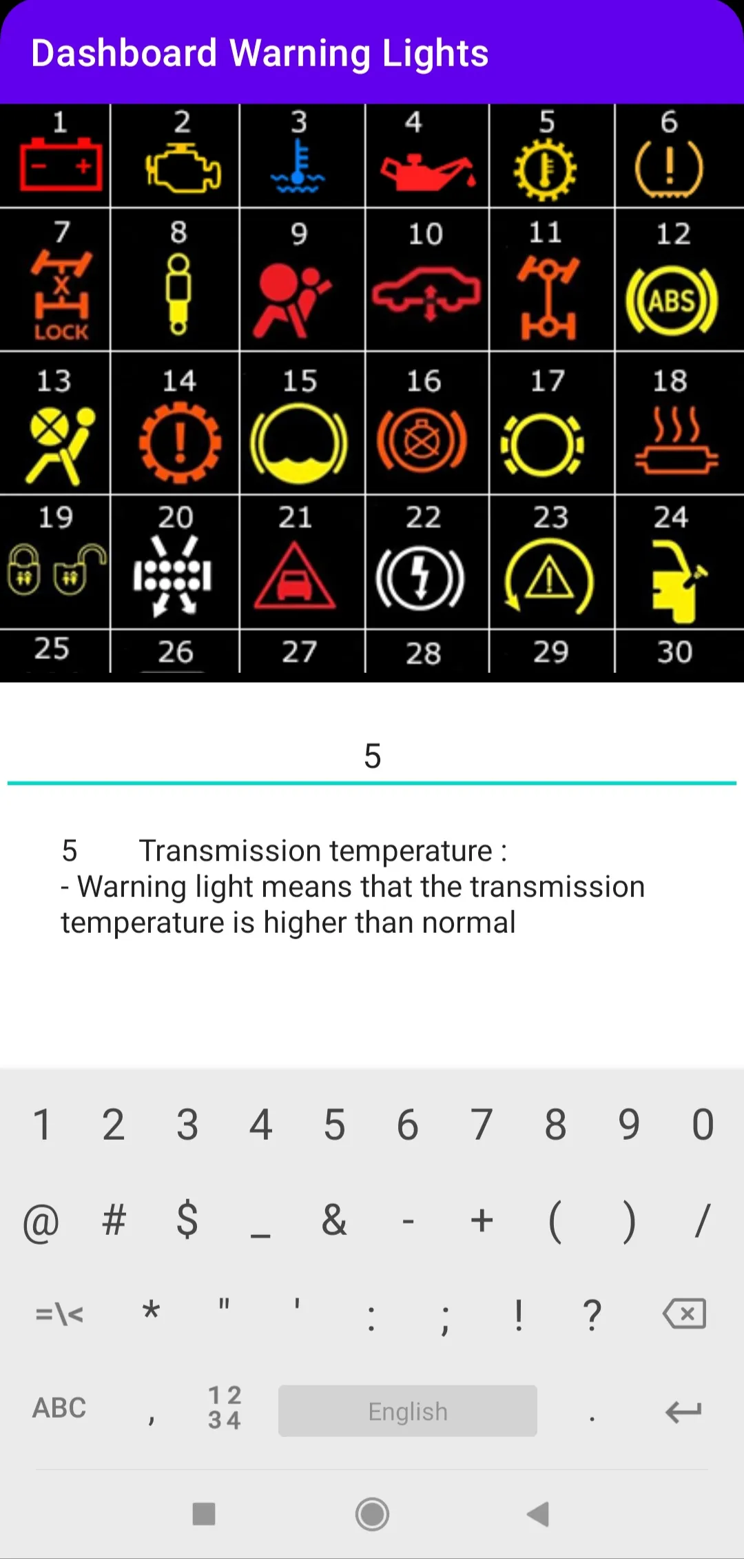 OBD II fault codes | Indus Appstore | Screenshot