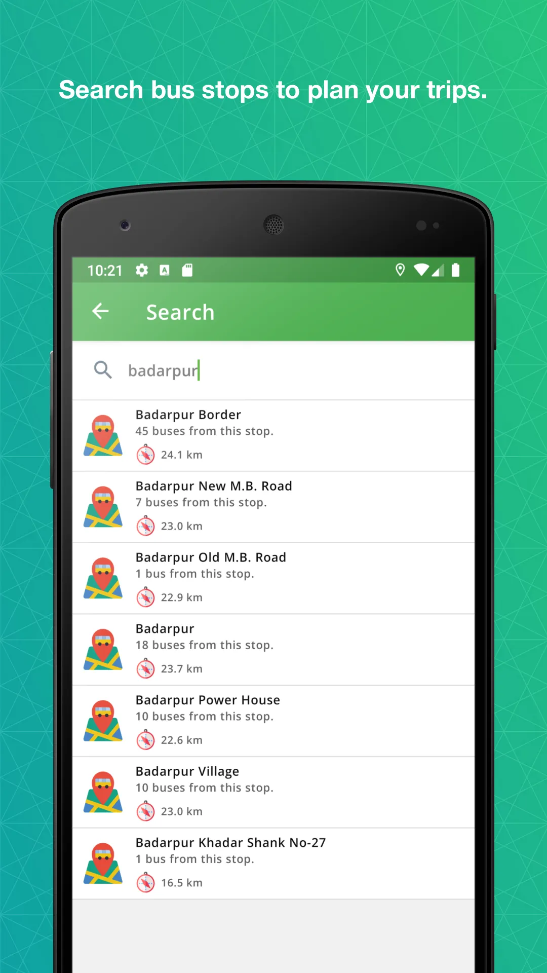 DTC Bus Routes | Indus Appstore | Screenshot