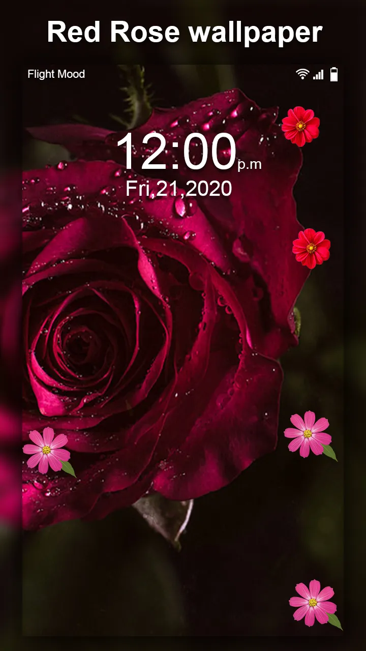 Flower Clock Live wallpaper–HD | Indus Appstore | Screenshot