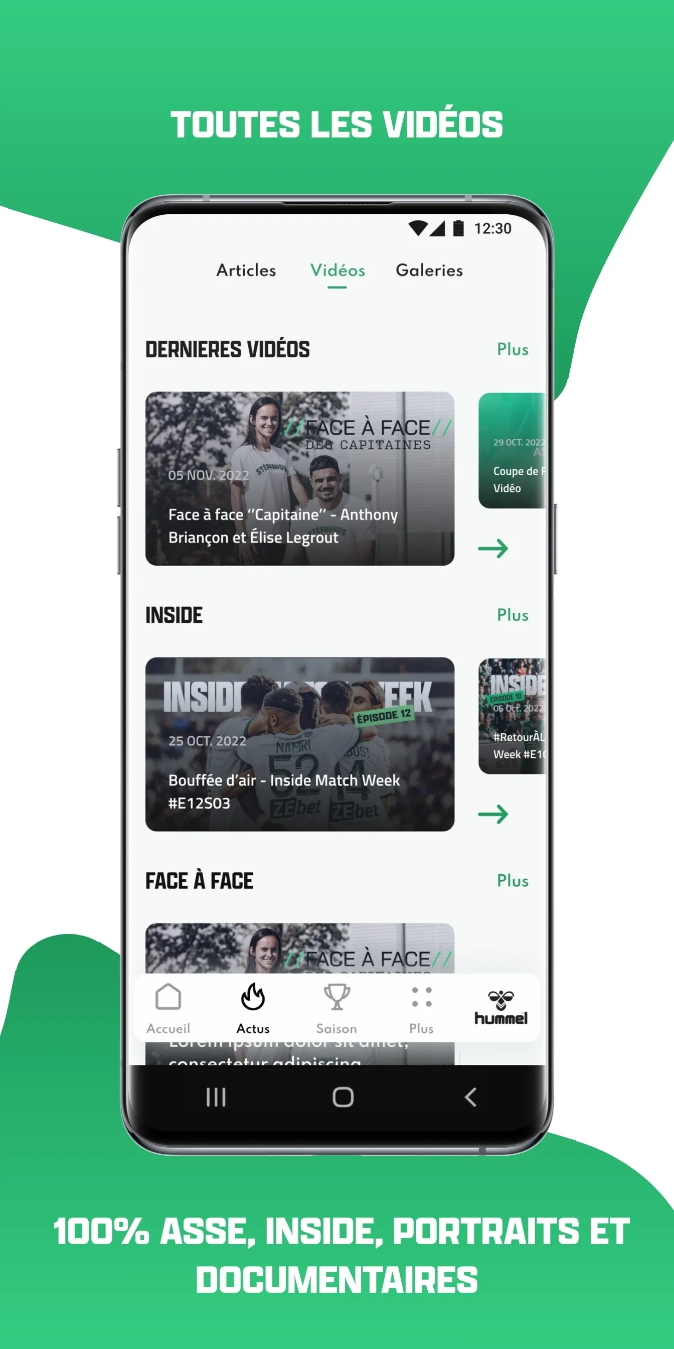 ASSE Officiel | Indus Appstore | Screenshot